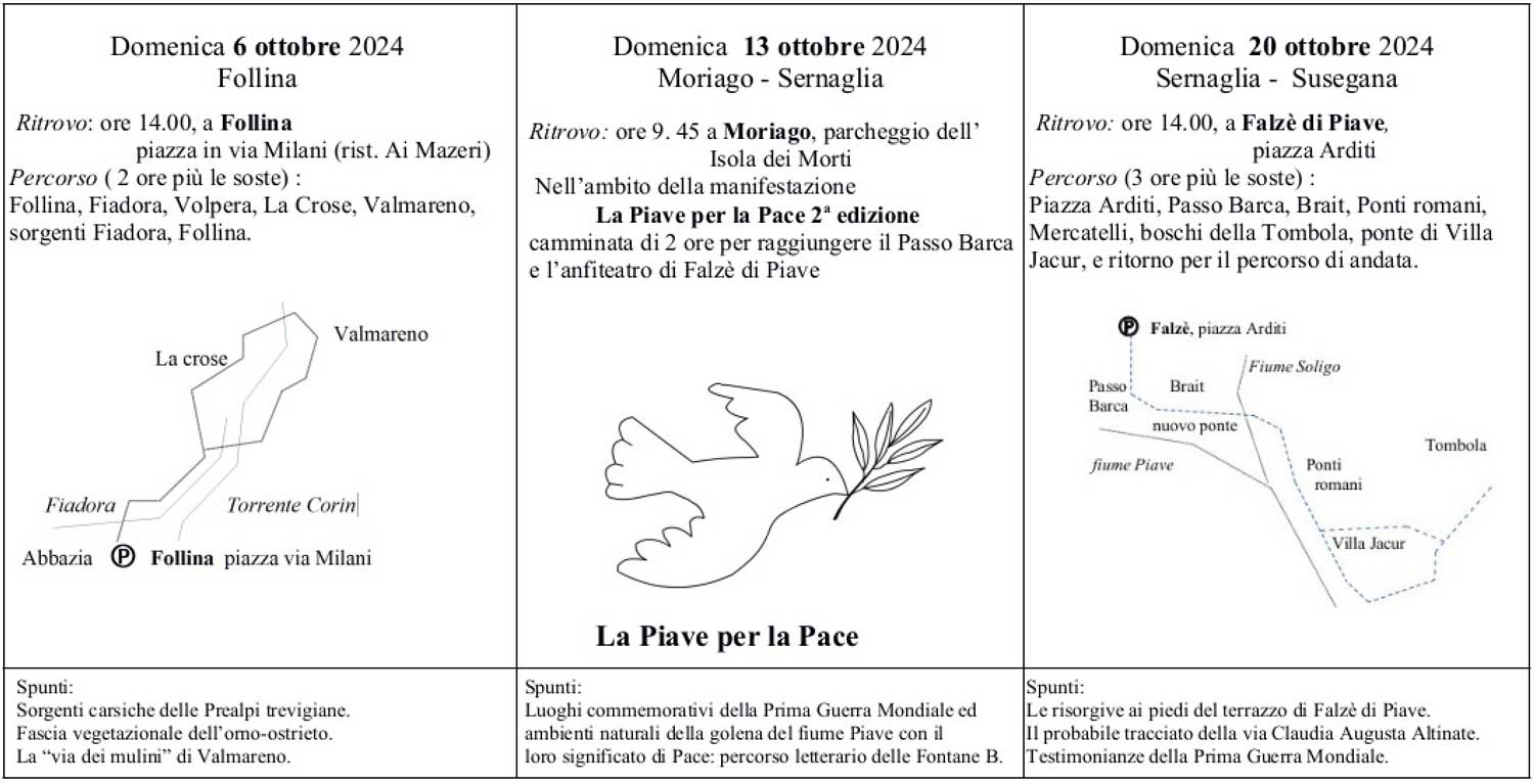 passeggiate d'autunno con leambiente sernaglia